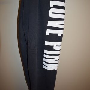 VS PINK Black Sweatpants- Size Small